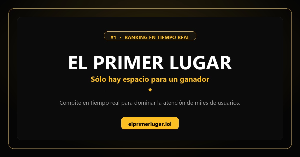 Existe una web donde el "primer lugar de internet" se subasta desde 1 MXN